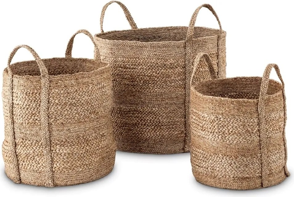 Cos decorativ din iuta, spatiu de depozitare Nikko M