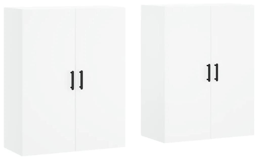 3195627 vidaXL Dulapuri cu montaj pe perete, 2 buc, alb, 69,5x34x90 cm