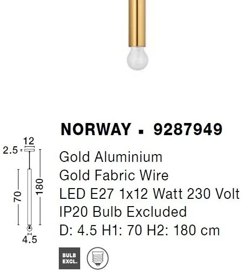 Pendul design modern minimalist NORWAY