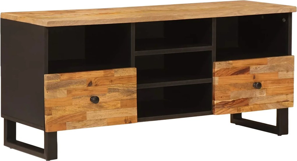 vidaXL Cabinet TV Corona Maro 100 x 33 x 46 cm Lemn de mango solid