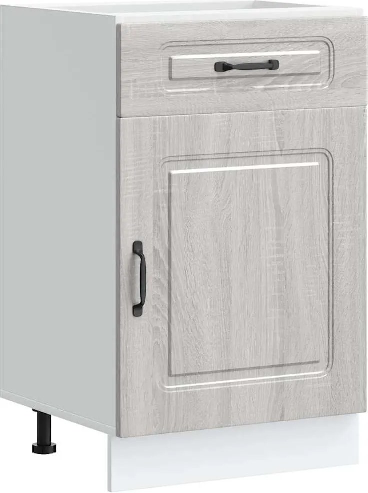 vidaXL Dulap de bază de bucătărie „Kalmar” Lemn prelucrat Sonoma gri