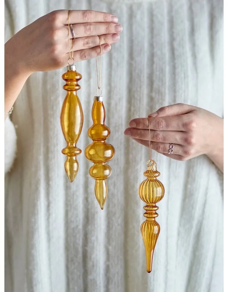 Ornamente de Crăciun 3 buc. din sticlă ø 4 cm Auralia – Bloomingville