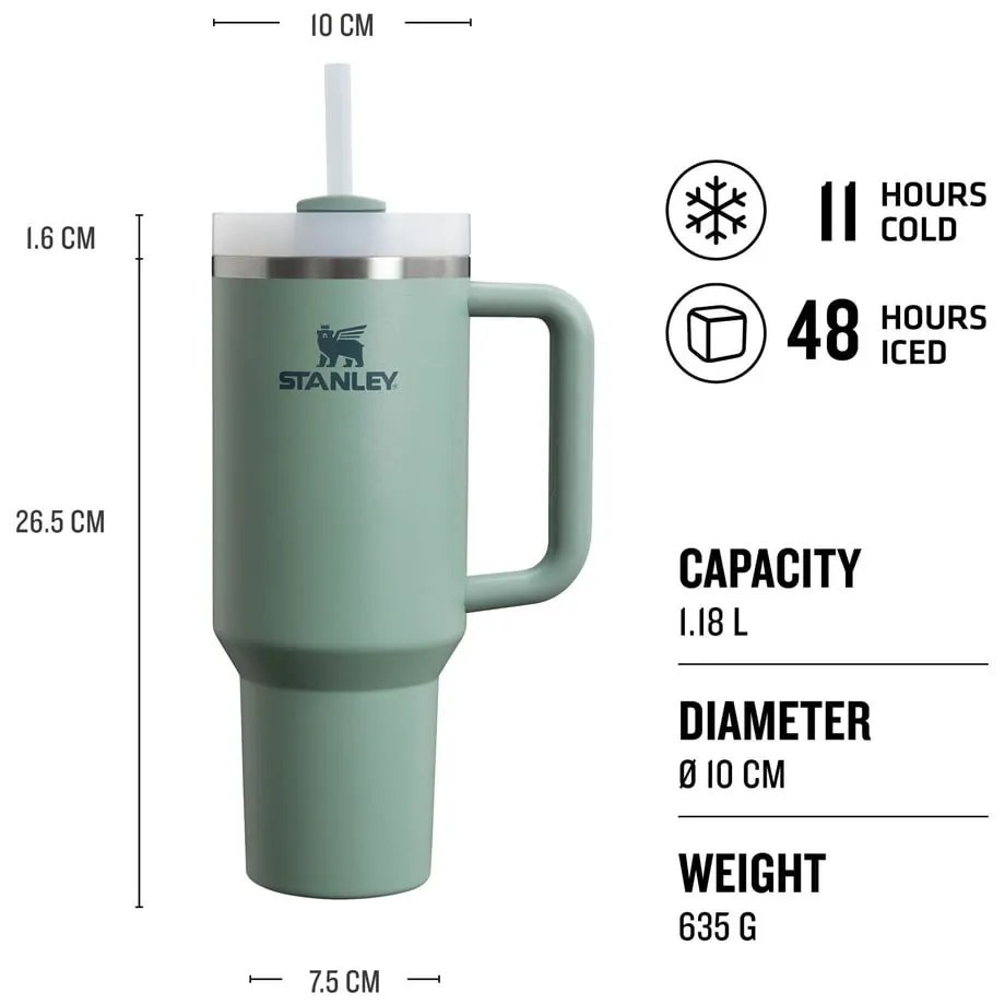 Termos verde 1,18 l Quencher H2.O FlowState – Stanley