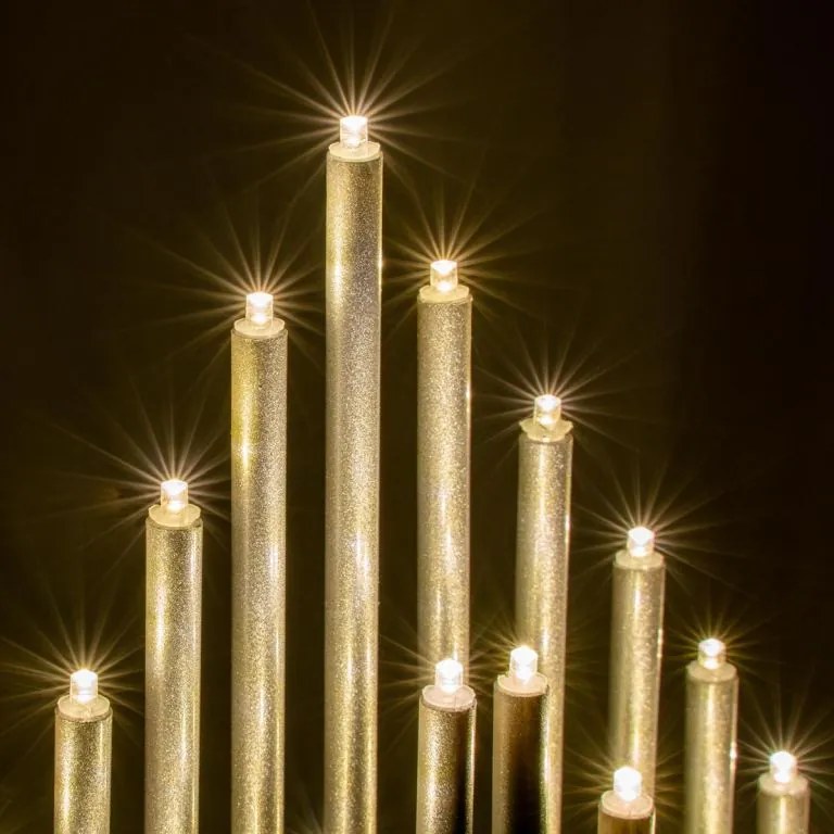 Sfeșnic decorativ de Crăciun, 33LED