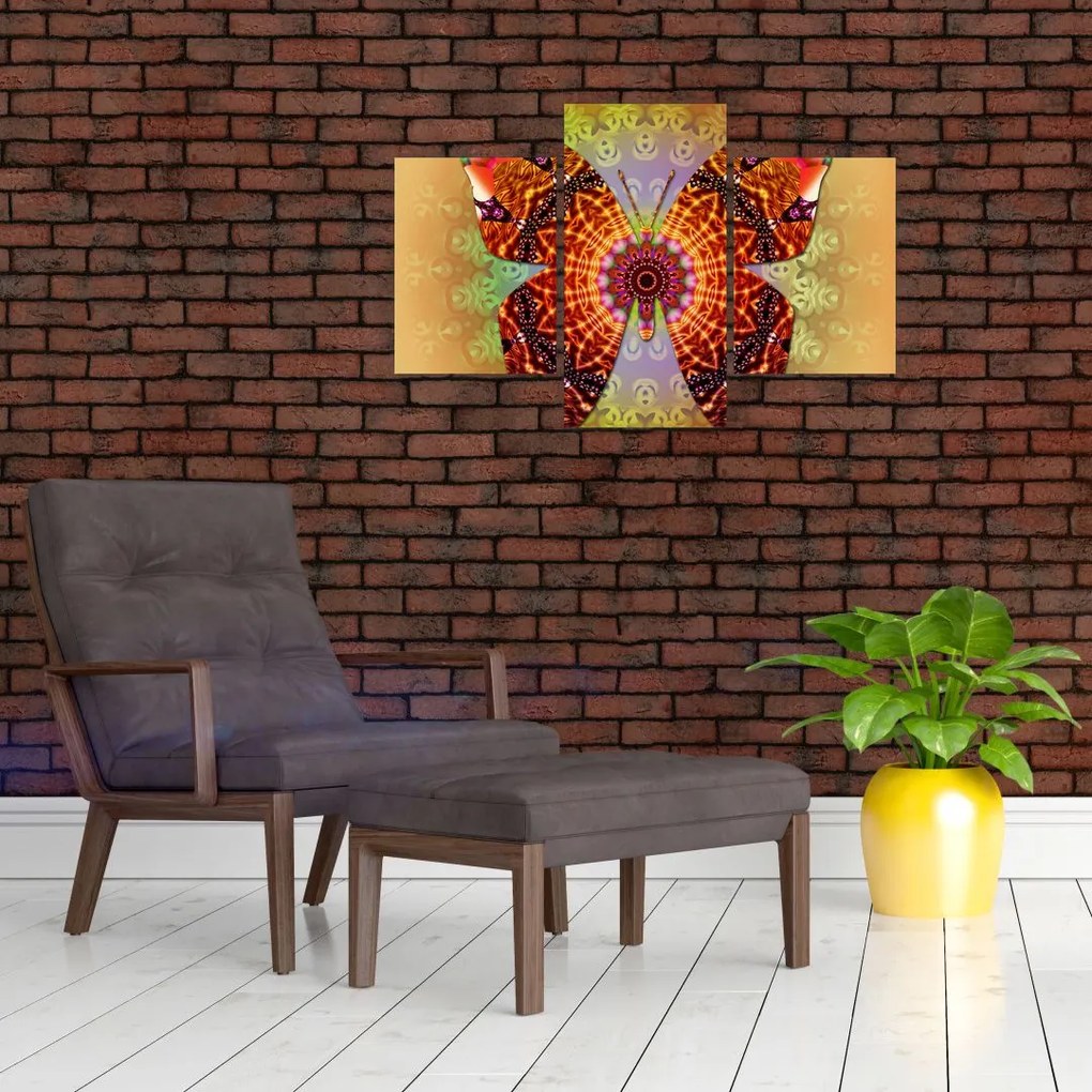 Tablou - Fluture etno (90x60 cm)