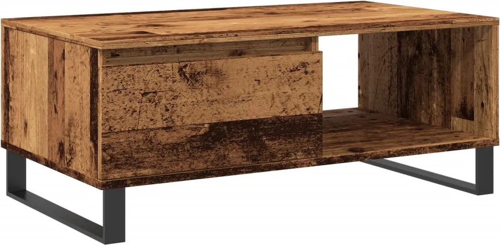 vidaXL Măsuță de cafea, lemn vechi, 90x50x36,5 cm, lemn prelucrat