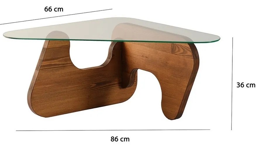 Măsuță de cafea Freya Chresnut