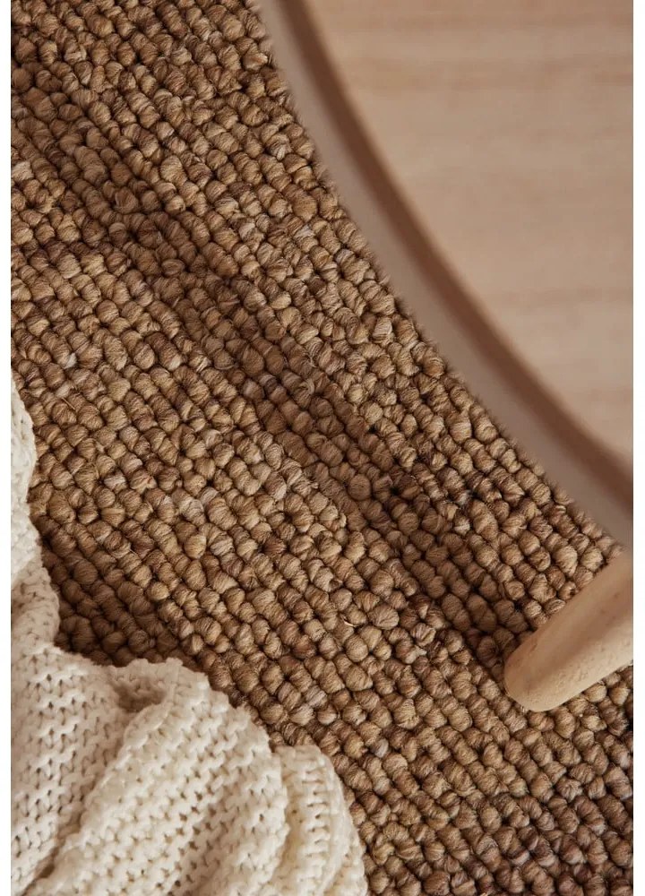 Covor maro deschis lavabil 200x290 cm Rocco Caramel – Elle Decoration