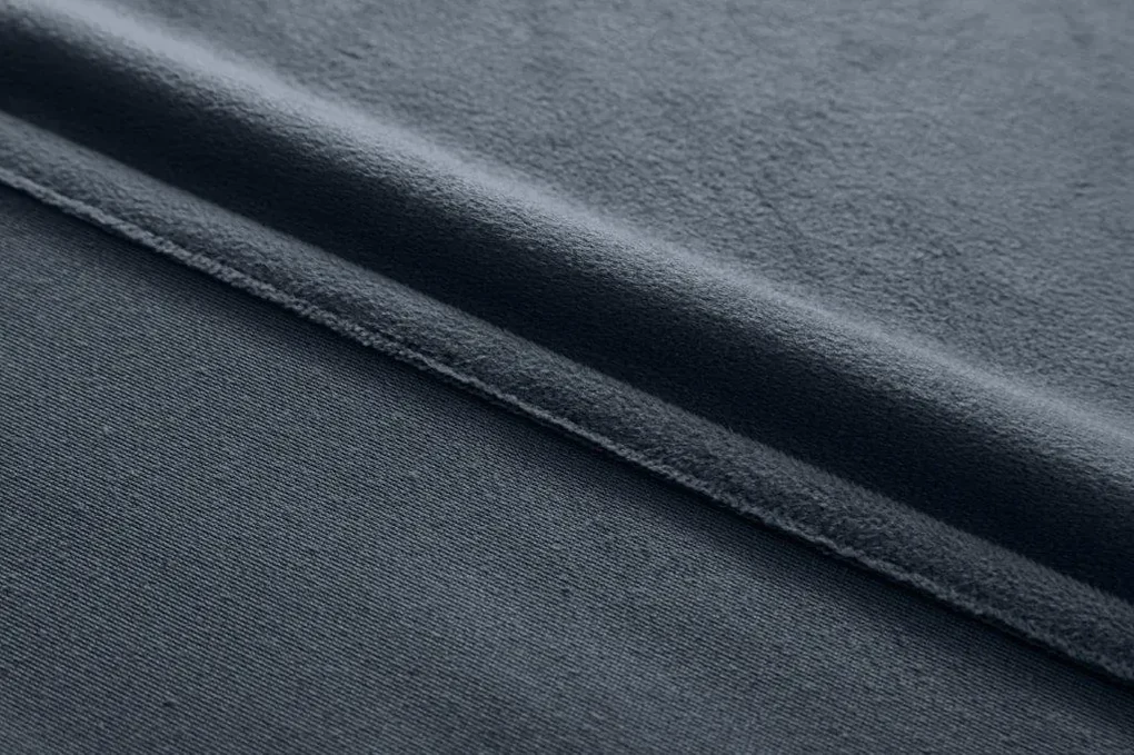 Draperie opaca gri inchis VELVET 135x250 cm Agatat: Inele metalice