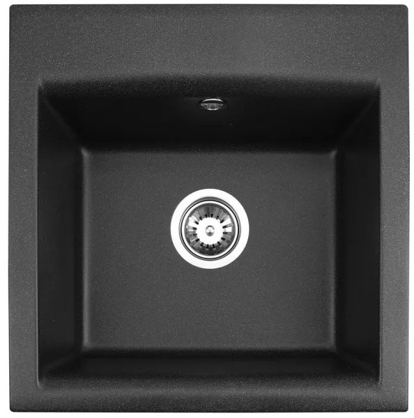 ALVEUS SETA23193 - Chiuvetă de bucătărie ATROX + baterie de chiuvetă MINTAS, 34 cm, granit/negru