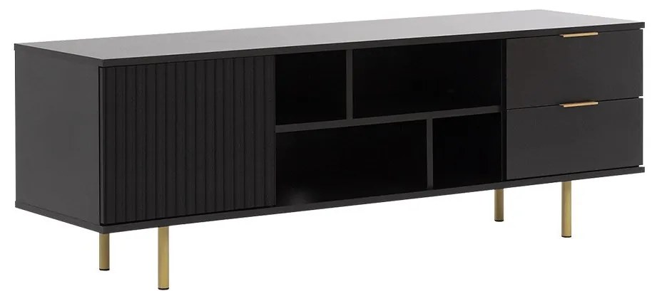 Dulap TV Newelon NW06 (Negru + auriu) . 1106243
