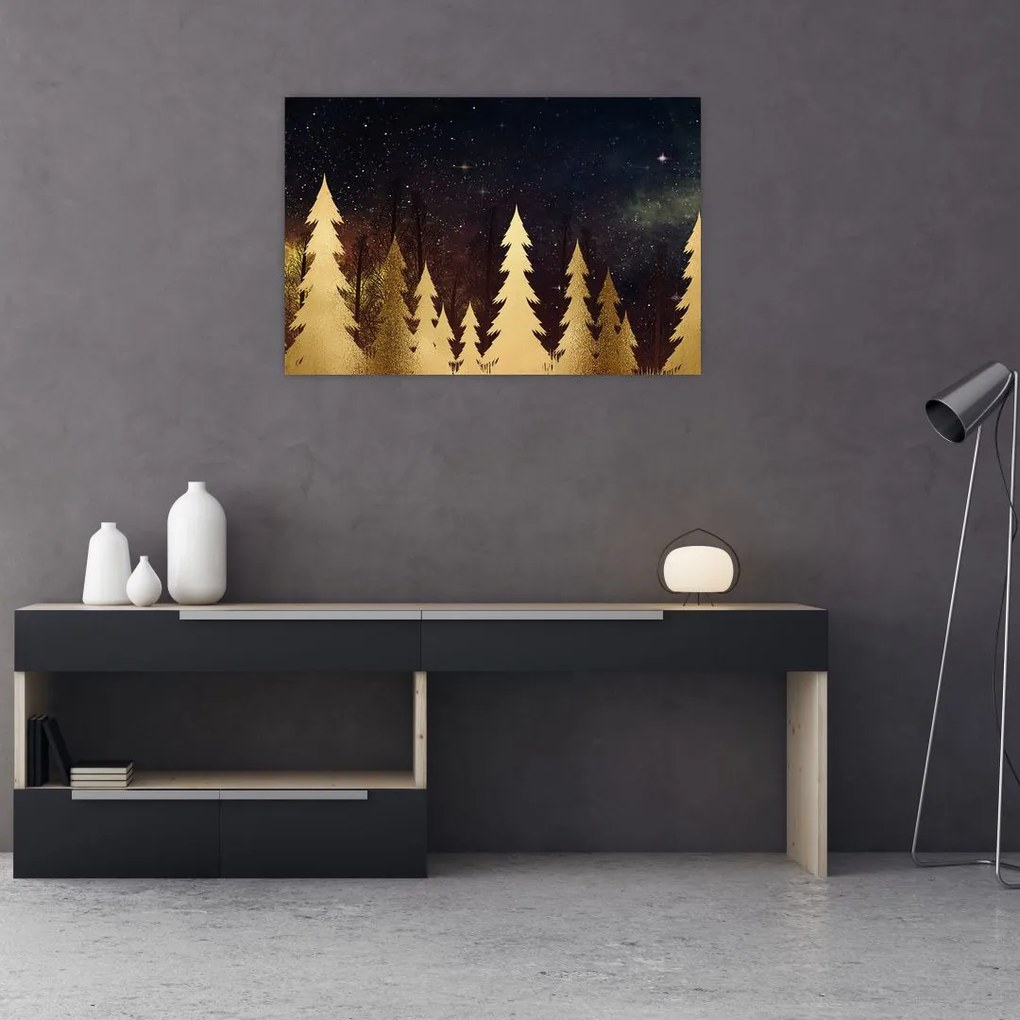 Tablou - Noapte de aur (90x60 cm)