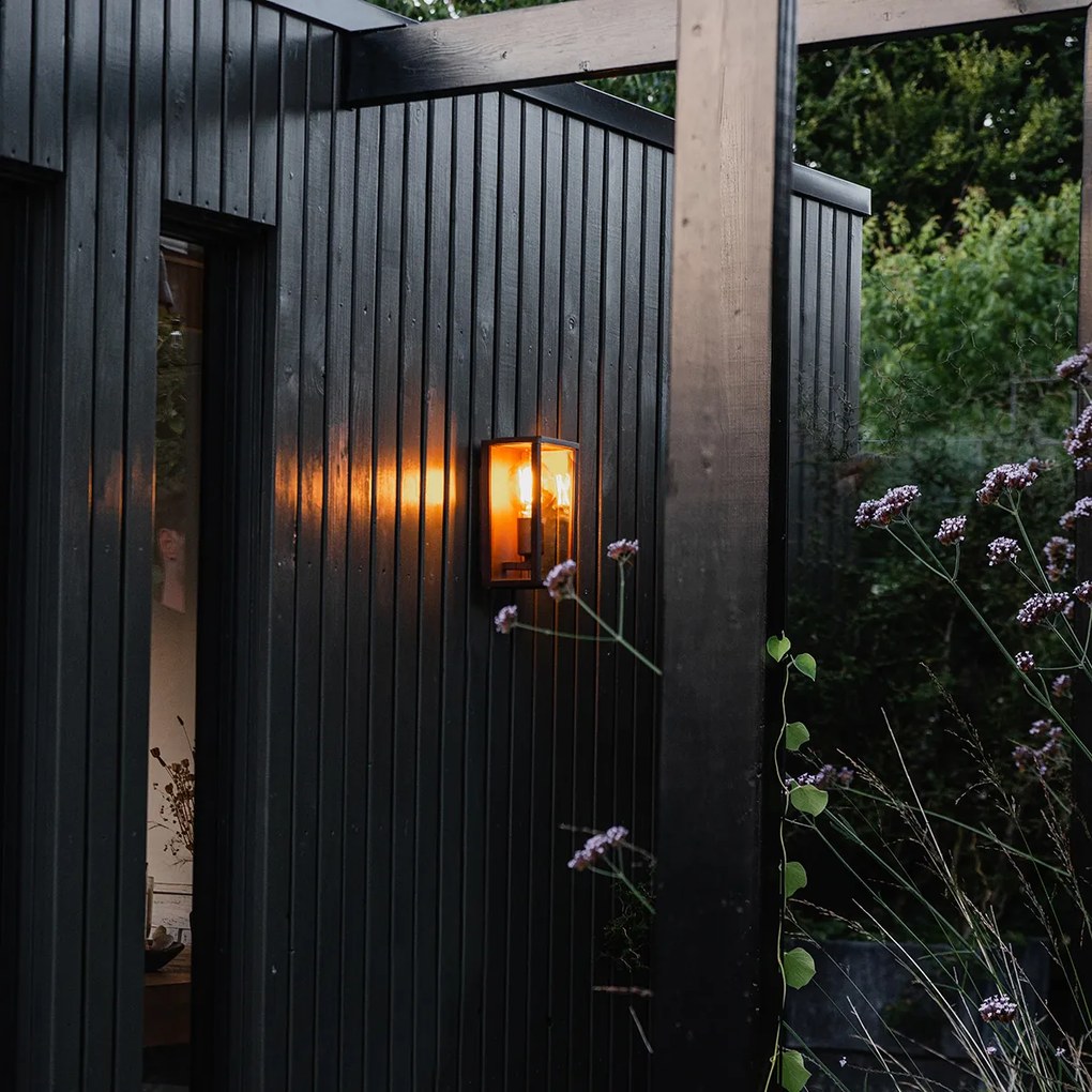 Aplică industrială maro ruginiu 26 cm IP44 - Charlois