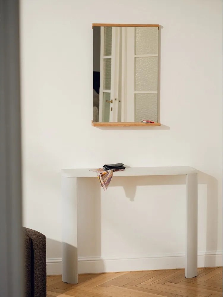 Oglindă de perete cu raft 50x75 cm Lun – noo.ma