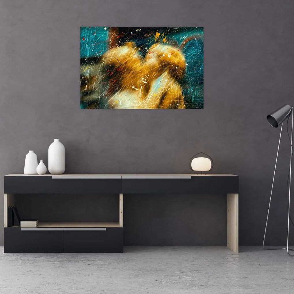 Tablou - Îngerii sărutăndu-se (90x60 cm)