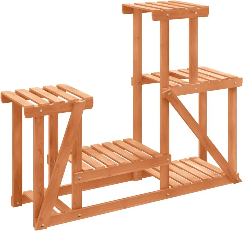 vidaXL Suport pentru flori, 90x25x73,5 cm, lemn masiv de brad