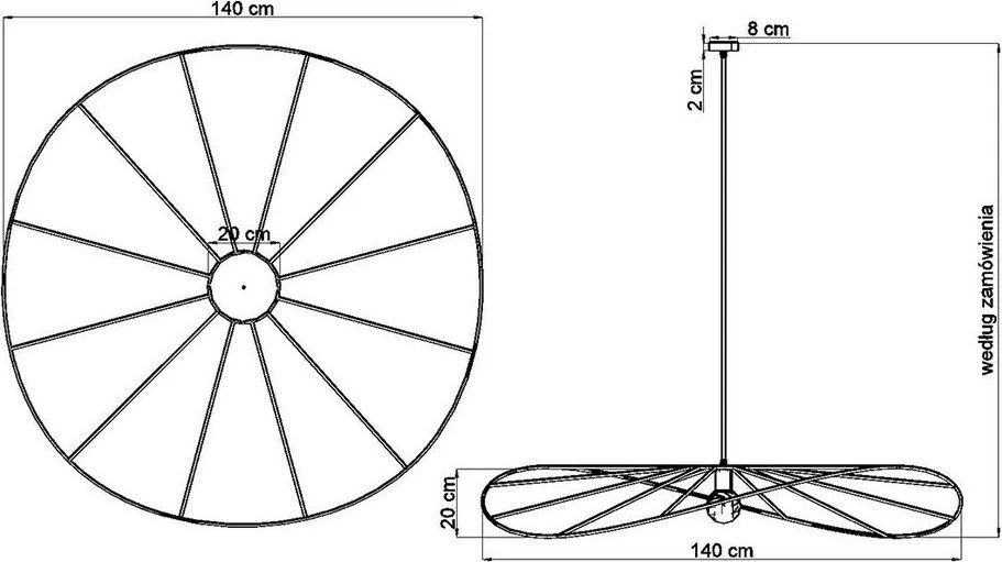 Lustră neagră ø 140 cm Elliot – Sollux