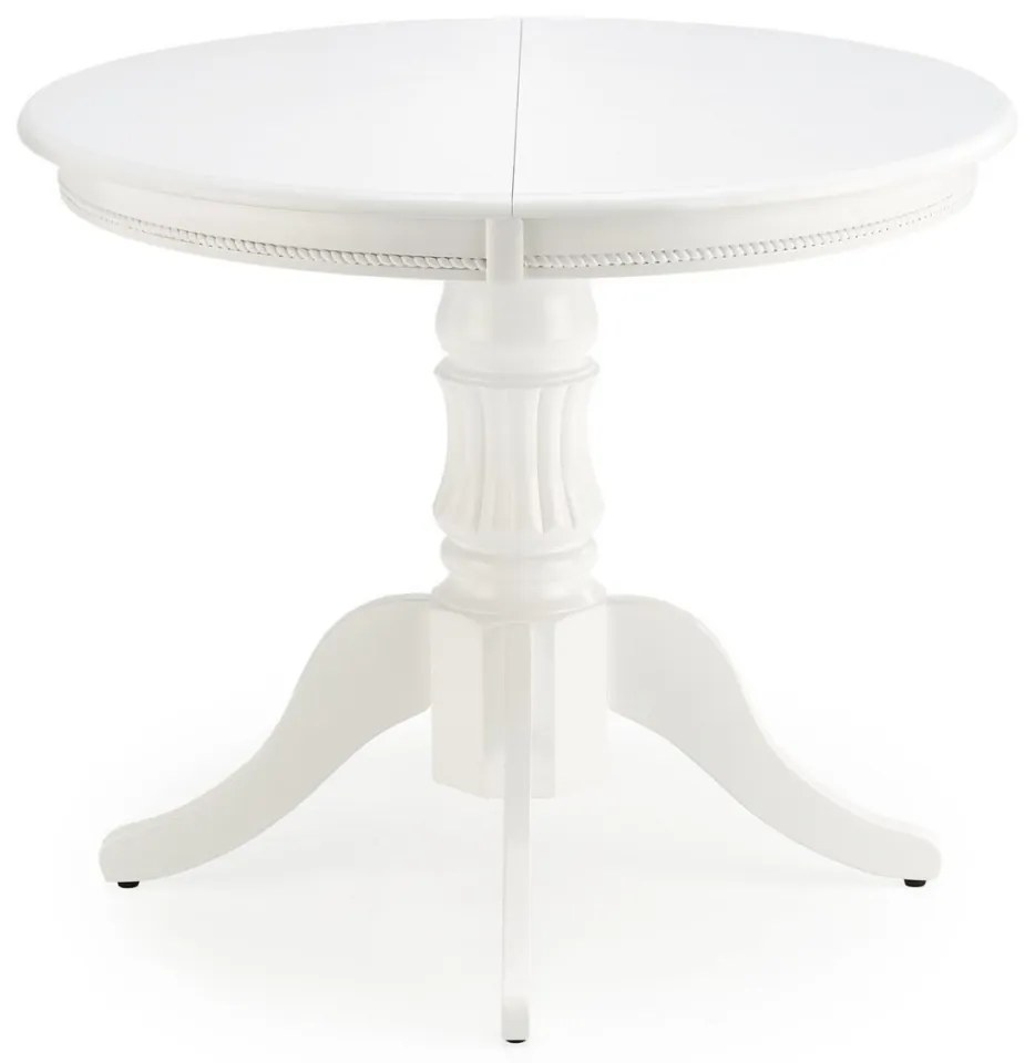 Set masa extensibila William alba L90-124 cm + 4 scaune Verdi gri/alb