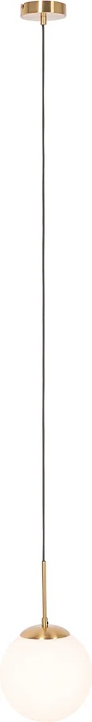 Lampa suspendată inteligentă aurie cu sticlă opal incl. Wifi P45 - Flore