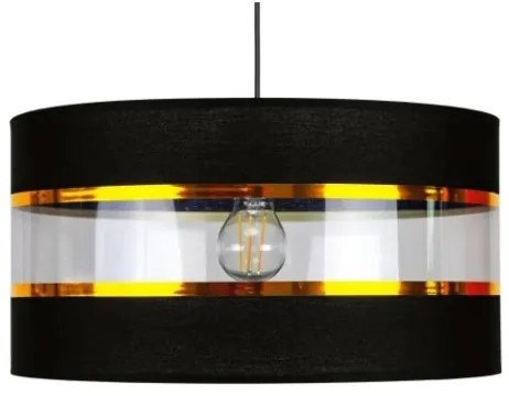 Lustră pe cablu LIND 1xE27/60W/230V negru