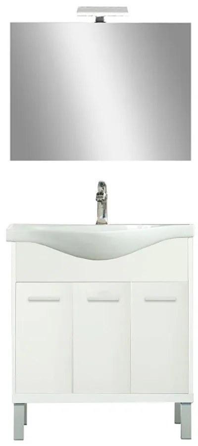 Mobilier complet de baie Nerva Prime 75 alb