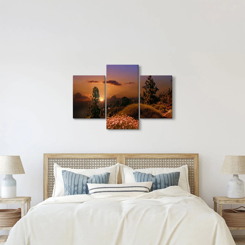 Tablou naturii cu apus de soare (90x60 cm)