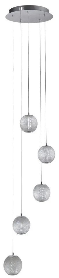 Lustra moderna cu 5 pendule LED Allure