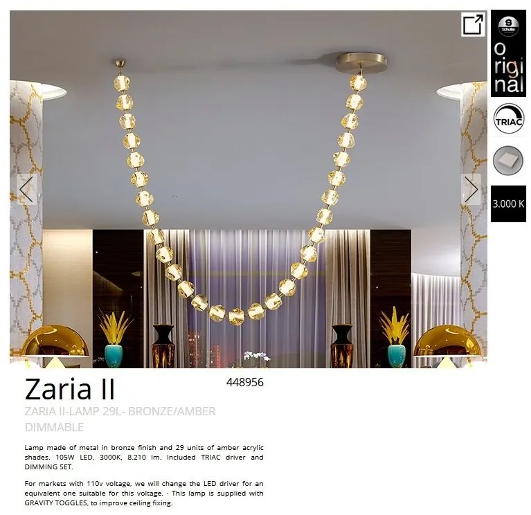 Lustra LED suspendata design modern Zaria II