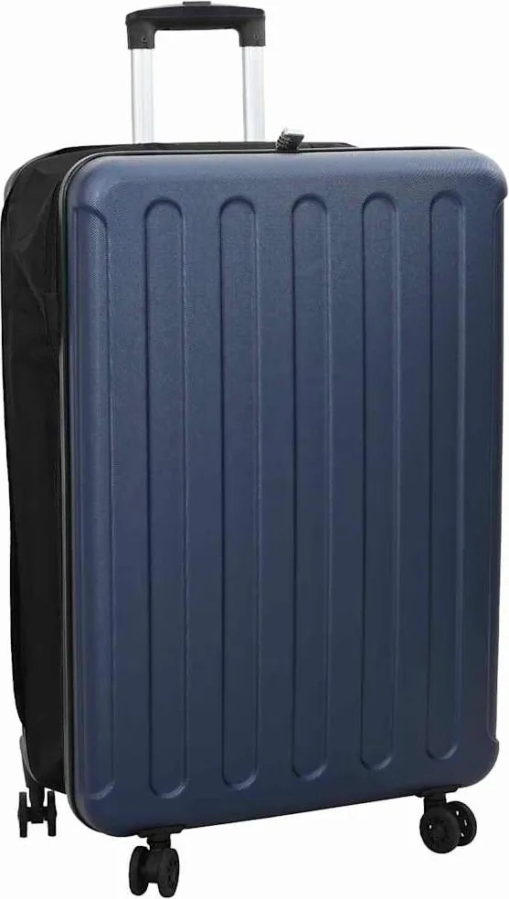 vidaXL Valiză cu blocare Albastru închis 50 x 30 x 76 cm Plastic ABS