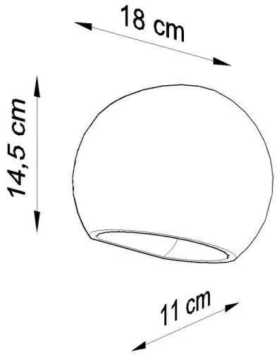 Aplică perete GLOBE 1xE27/60W/230V alb