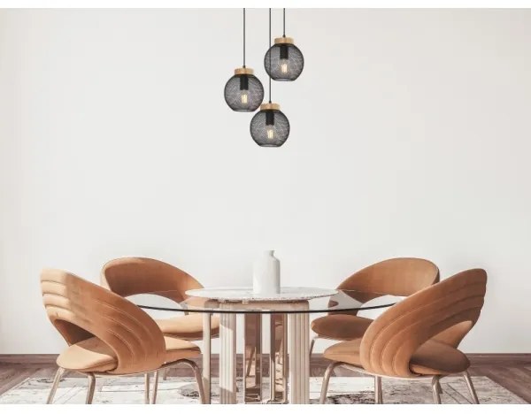 Lustră pe cablu PABLO 3xE27/60W/230V Globo 15663-3H