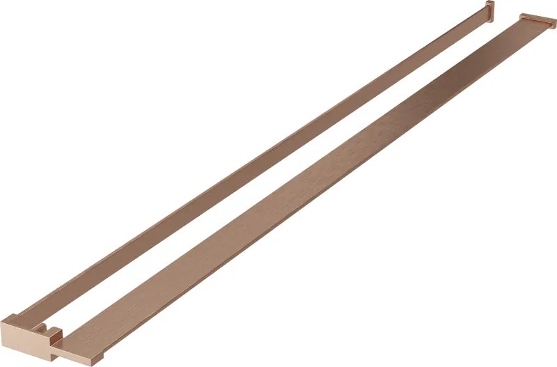 Mexen poliță pentru peretele de duș cu suport pentru prosoape, cupru periat - 800-02-65