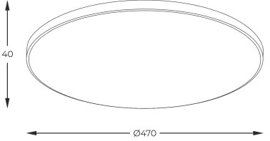 Zuma Line WM-C7300-M-G - Plafonieră LED VERI, 44 W, 230 V, Ø 47 cm, auriu
