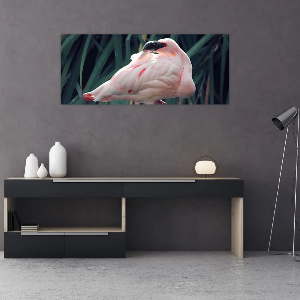 Tablou - Pasărea Flamengo (120x50 cm)