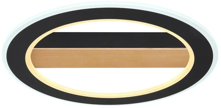 Plafoniera LED design modern Mattia negru mat