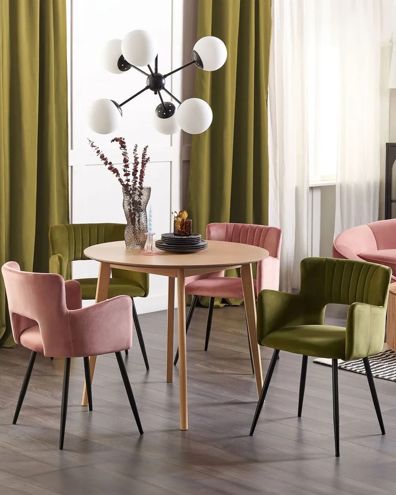 Set 2 buc scaune sufragerie Shelba (verde măslin) . 1075756