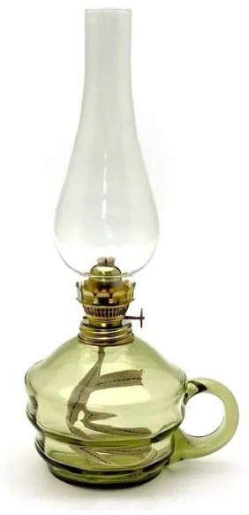 Lampă cu petrol KLÁRA 34 cm verde pădure