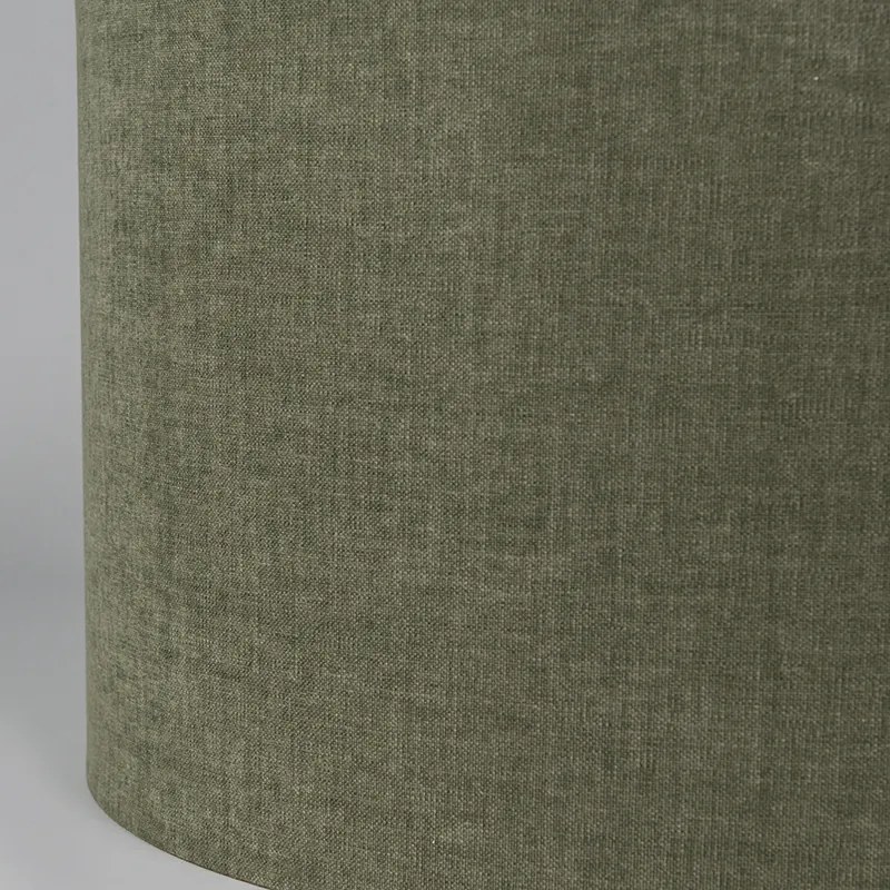 Abajur din material textil verde închis 50/50/25