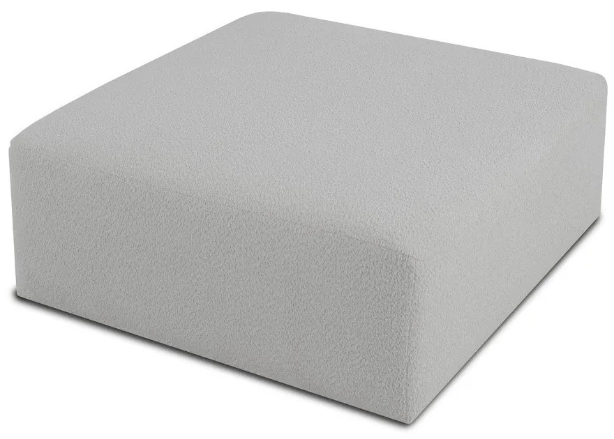 Modul pentru canapea alb cu tapițerie din stofă bouclé Roxy – Scandic