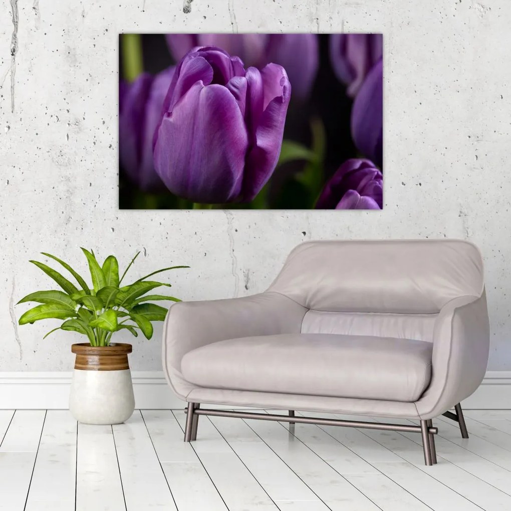Tablou cu flori de lalele (90x60 cm)
