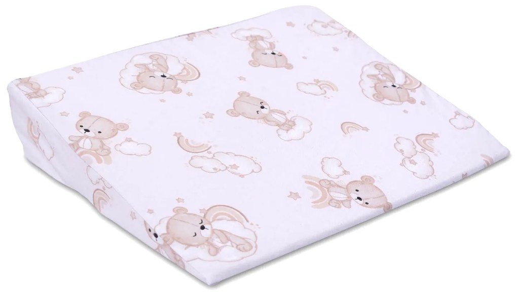 Perna antireflux cu husa bumbac detasabila 30x38 cm Kidizi Sleepy Bear