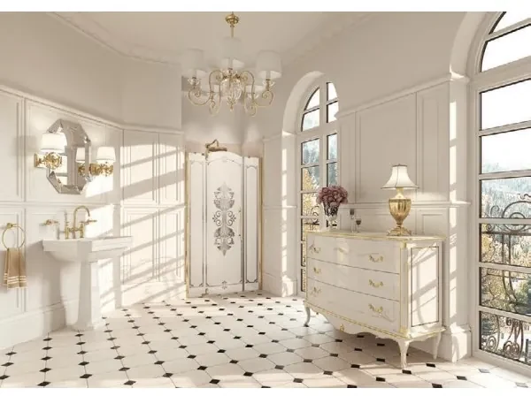 Usa de dus batanta stanga 120cm, pentru nisa, sticla clear grace, Huppe Studio Victorian, SV0601.031.343