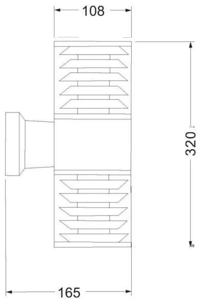 Aplică de exterior Maytoni O576WL-02GR BRONX 2xE27/60W/230V IP54 antracit