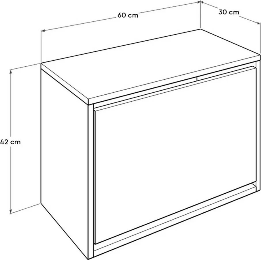 Dulap pentru pantofi Oslo Walnut I