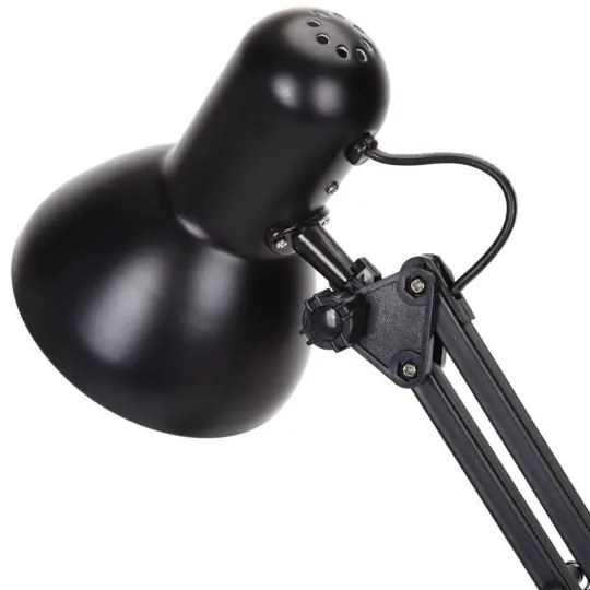 Lampă de masă 2 în 1 Aigostar 1xE27/40W/230V negru