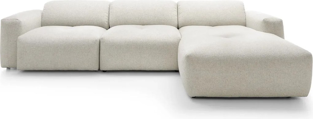 Colțar lemn masiv Calm, 275 × 162 × 65 cm - Stânga
