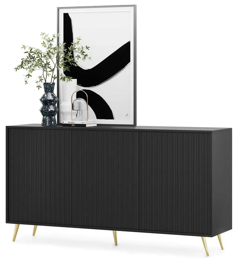 Dulap Biel B2 (negru + auriu). 1098851