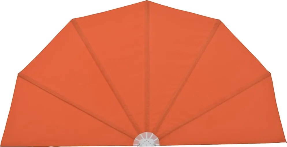 vidaXL Copertină laterală pliabilă de terasă, cărămiziu, 160 cm