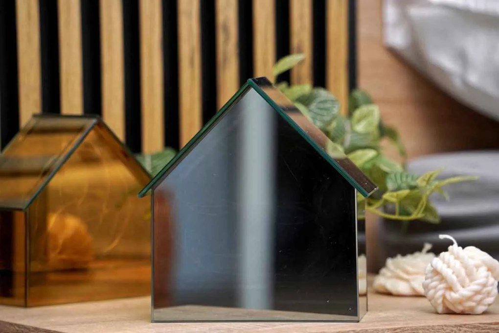 Casuta de sticla cu LED ELITE, gri - mai multe dimensiuni Marime: L