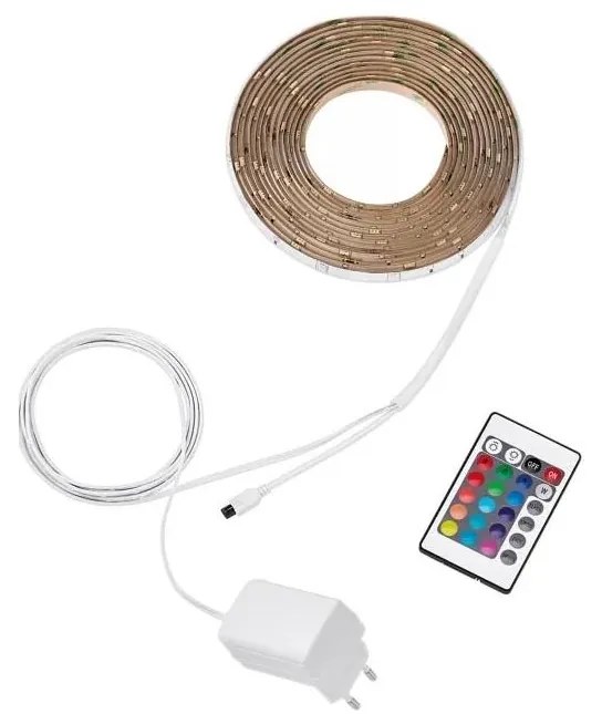 Philips - Bandă LED RGB reglabilă 5 m, 12 W, 230 V + telecomandă